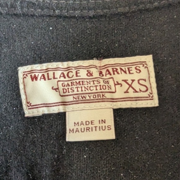 Wallace & Barnes J Crew Black Chamois Thick Soft Workwear Utility Shirt  Mens XS - Picture 3 of 8